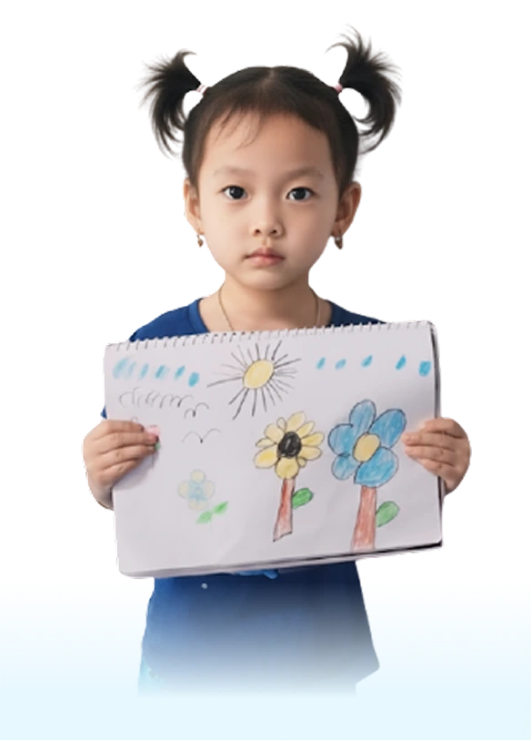 Hero image of a baby learning